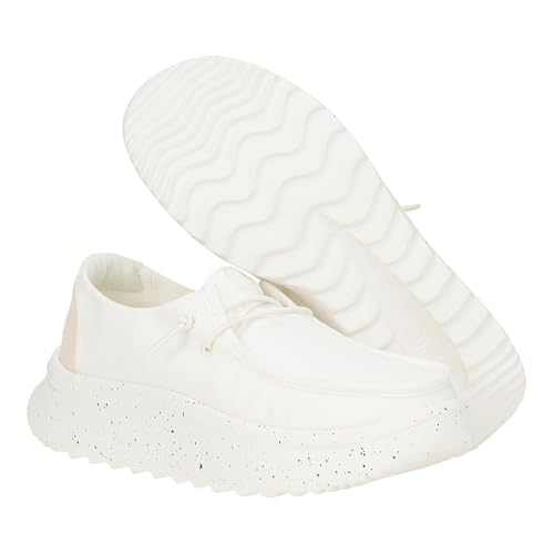 Hey Dude Women Wendy Peak Nylon White 12 Medium3