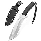 シースナイフ ナイフ アウトドア NedFoss フルタング構造 AUS-8 G10ハンドル 薪割り 調理 キャンプ ナイフ 釣り ウッドクラフト ナイフ ブッシュクラフトナイフ 本革シース付き 魚ナイフ 果物ナイフ