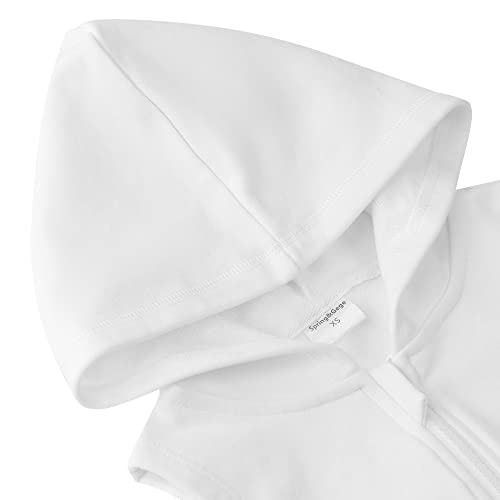 Image of Spring&Gege Boys' Full Zip Sleeveless Hooded Vest Basic Zipper Tank Tops Sweatshirt with Pockets