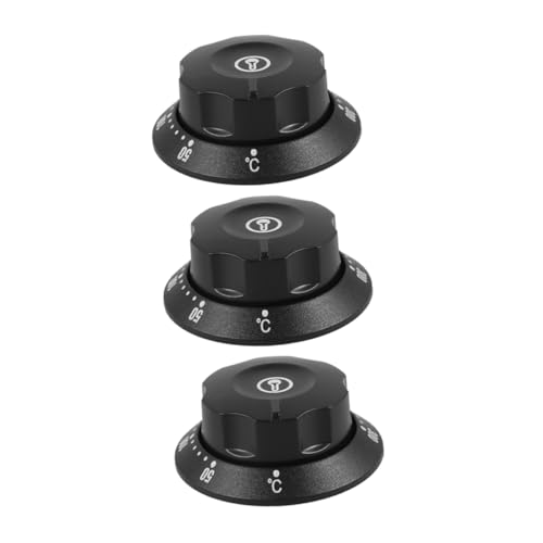 POPETPOP 3 piezas Perillas de Control de Temperatura para Estufa Gas y Electrodomésticos Protector para Botones de Cocina Cubierta Resistente y Fácil de Limpiar Compatible con Horno