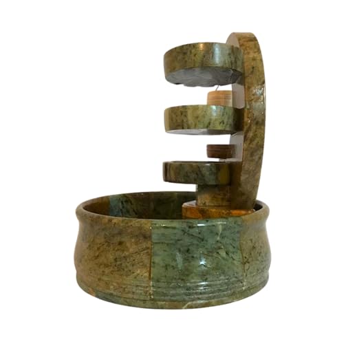 Fonte de Água 3 Quedas Chafariz Cascata Decoração Sala Quarto (Natural)