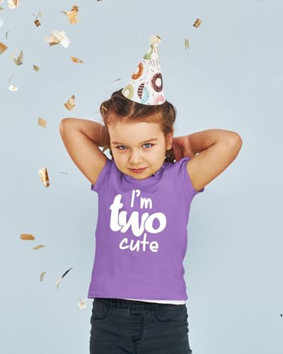 Image of 2nd Birthday Outfits for Toddler Girls im Two Cute Shirt Girl 2 Years Old Second Birthday