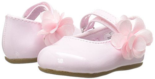 image for Baby Deer Girls' Mary Jane Skimmer First Walker Shoe, Pink, 3 M US Tod