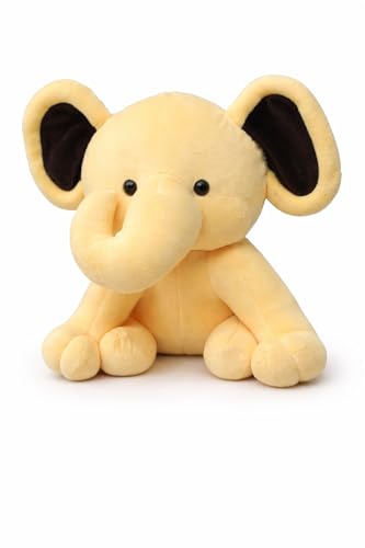 Image of Cute Elephant Soft Toy 25 CM - Ultra Soft Plush Stuffed Animal for Kids & Babies | Huggable Teddy Elephant Toy for Boys & Girls | Birthday Gift, Baby Toy, Nursery Decor (Color May Vary)