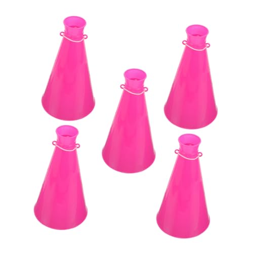 Homoyoyo 5pcs Cheer Megaphones for Sports Events Vibrant Colors Lightweight Noisemakers for Parties Outdoor Activities and School Functions