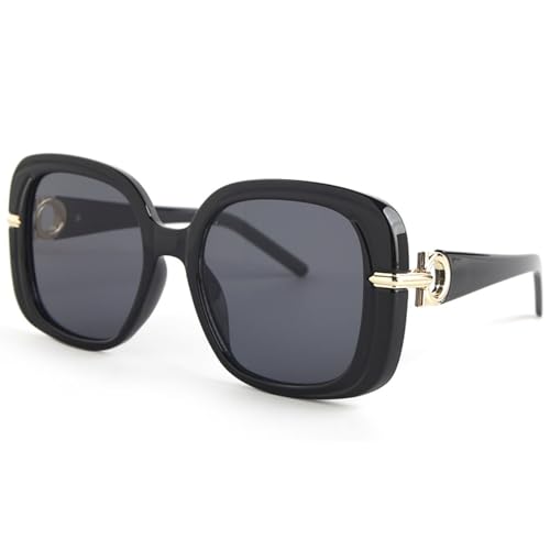 Fashion Oversized Square Women and Men Sunglasses Vintage Hollow Luxury Sun Glasses UV400 Gradient Shades