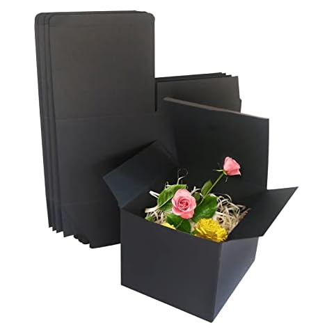 STRBOXONG Black Kraft Gift Boxes for All Occasions Cover
