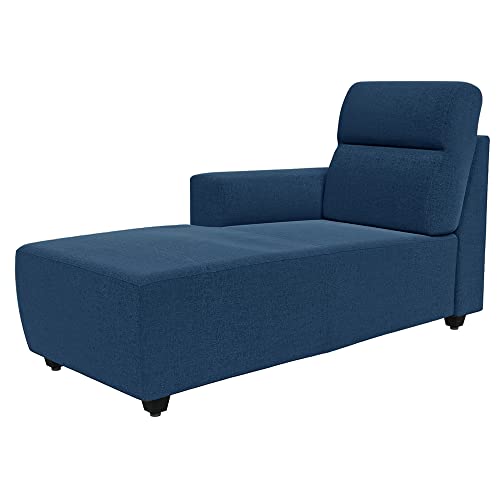 Image of Wakefit Sofa Set | 3 Year Warranty | Sofa 3 Seater, 3 Seater Sofa for Living Room, Wooden Sofa Set, 3 Seater + Left Aligned, Sofa for Living Room - Belize(Malphino : Cobalt Blue)