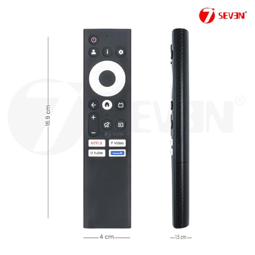 Image of 7SEVEN Compatible with Skyworth Google TV Remote Control Fit for UE7600 | UD7300 | Q6500A | E5500A Series 4K LED QLED FHD UHD Television Non-Voice Command - Match Keys Exactly with Existing Remote