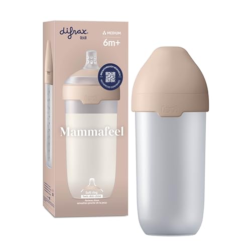Difrax LOVI Biberon Mammafeel - 330 ml, Tétine dynamique, Compatible avec l'allaitement, Sans BPA