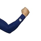 DSC Compression Arm Sleeve | Navy Blue | Size: Large | Unisex | Sun Protection | Perfect for Outdoor and Sports Activities | Performance Stretch & Moisture Wicking