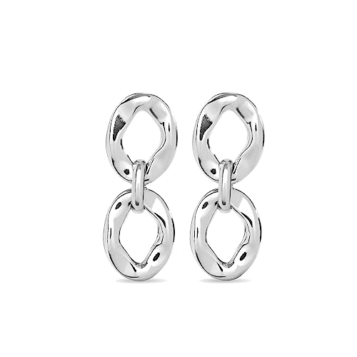 Uno de 50 - Pendientes Colección Joyful para Mujer, Plata 925, Color Plata, Talla única, Fabricado en España