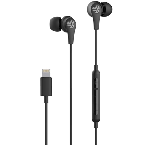 JLab JBuds ProLightning Wired Earbuds, Black