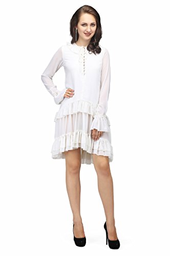 Image of Women Georgette A-Line Knee-Length Casual Dress