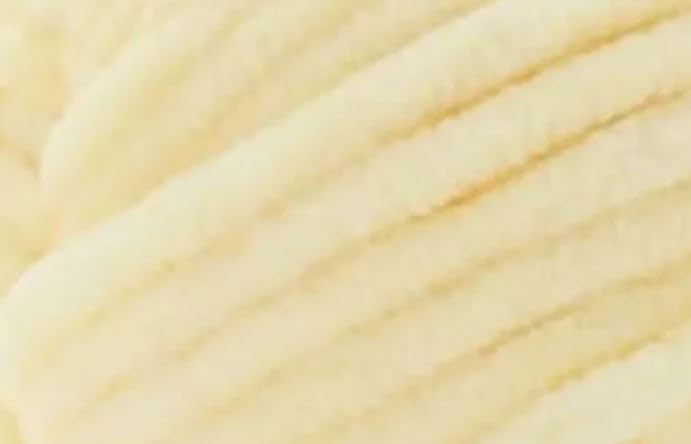 Image of Premier Yarns Parfait Chunky Chenille 3.5 Oz Super Bulky Weight 3 Pack Bundle with Bella's Stitch Place Holders (Custard)
