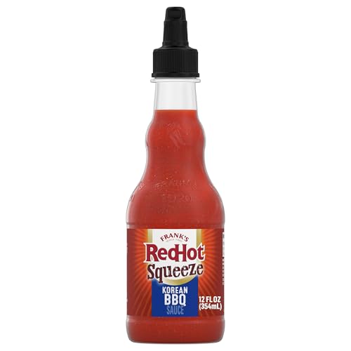 Frank’s RedHot Hot Sauce, Korean BBQ, Squeeze Bottle, Bold Blend of Soy Sauce, Garlic, and Sweet...