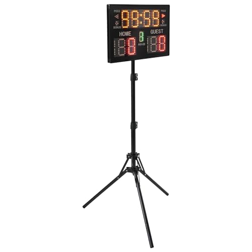 Marcador electrónico digital portátil para baloncesto con soporte miniatura 2