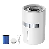 Fonctionnement silencieux et ambiance relaxante : fonctionne silencieusement pour maintenir une atmosphère paisible dans les environnements de sommeil ou d'étude, complété par un indicateur de lumière bleue apaisante pour la fonctionnalité et un effet décoratif subtil.