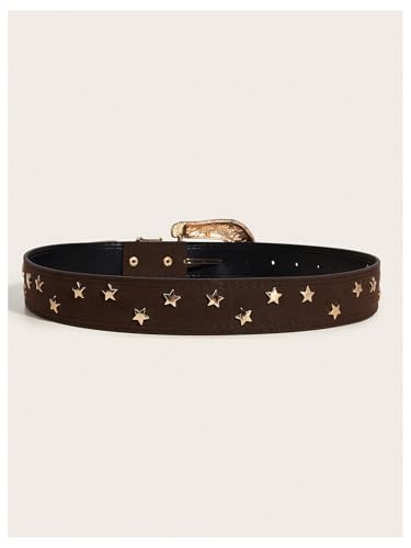Verdusa Women's Retro Vintage Metal Buckle Waist Belt Faux Leather Western Cowgirl Waistband2