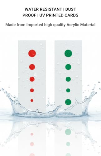 Image of Convergence Eye Exercise Training Cards for Vision Therapy - Eye Exercise Tools for Amblyopia, Lazy Eye, Strabismus & Squint Correction | 2 Pcs Set: Dot Card & Barrel /Color Convergence Card | UV Printed High-Quality Imported Acrylic