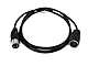 System-S S-Video Kabel 100 cm Din 3 Pin Stecker zu Buchse in Schwarz