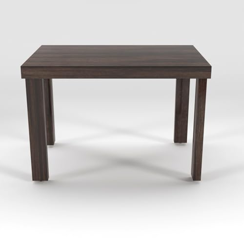 Image of Solid Sheesham Wood Four Seater Dining Set for Dining Room | Urban Design Dining Table Set for Home | Restaurant & Cafe | Finish Color - Walnut Finish |