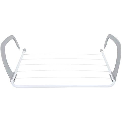 DEWIN Wäscheständer,Wäscheständer für Balkon Einziehbare Klappkleidung Wäscheständerfür den Innen und Außenbereich Cover