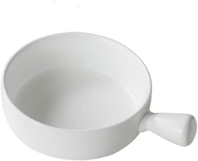With Handle Baking Bowl Pasta Plate Household Tableware Soup Noodle Salad Baked Rice(E)