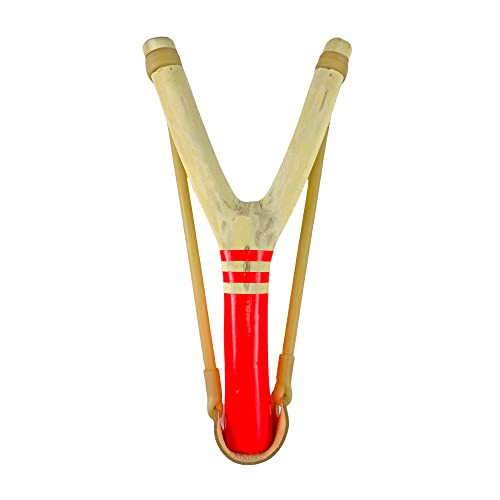 Neon Red Wooden Slingshot