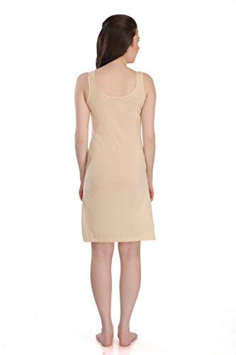 Image of Splash Cotton Rich Camisole Slip for Women| Long Kurti Slip /Suit Slip /Camisole Slip Knee Length - 139