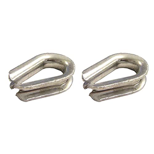 US Cargo Control Heavy Duty Galvanized Wire Rope Thimbles - 1-3/8" (Each) - 2 Pack