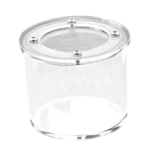 STARTIST 爬虫類飼育箱 クモ箱 アクリル飼育ケージ カマキリケース カイコ用, ラウンド