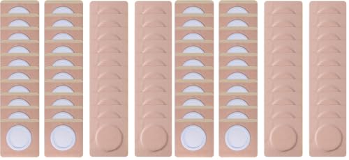 Image of 40Pcs Disposable Castor Oil Belly Button Patch | 3.15 inch*3.15 inch Highly Absorbent | Self-Adhesive Castor Oil Pack Wrap for Neck /Shoulders /Knees | No Wash | Organic Cotton | Anti-Seepage (Pack of 2)