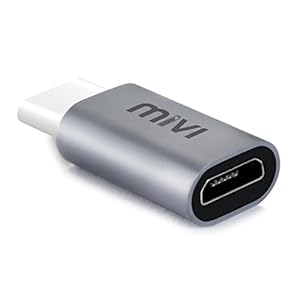 Mivi OAC2AMN Type-C to Micro USB OTG Adapter – (Space Grey)