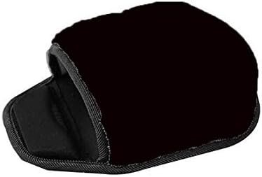 JULAN USB Heated Mouse Pad Hand Warmer, Winter Warm Cushion Plush Heated Mouse Pad with Wristguard, Black