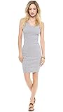 Splendid Women's 2x1 Racer Back Dress, Heather Grey, X-Small