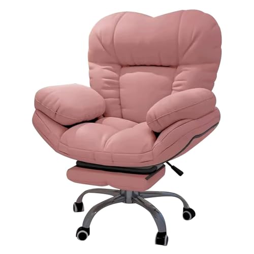 SLOKFV5 Despacho Silla de Escritorio para Oficina en casa con reposapiés, cómoda Silla para Ordenador, Respaldo Elevador, sofá Perezoso, Silla reclinable para Sala de Estar y Dormitorio Ordenador