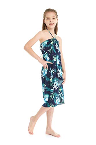 Image of Family Matching Hawaiian Clothes, Orchid Breeze Navy | Lightweight 100% rayon • Family matching outfits • Beach vacations • Luaus • Cruises • Family photos