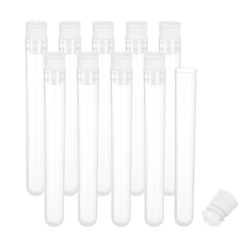 Image of PATIKIL 4 inch Length Plastic Sewing Needle Storage Holder, 10 Pcs Portable Matte Embroidery Needle Pin Toothpick Storage Tubes Case for Craft Knitting, White