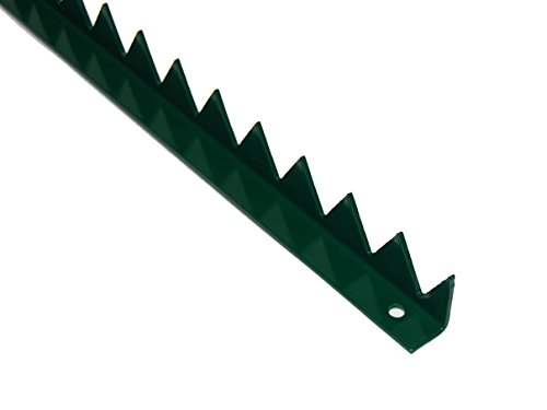 Preisvergleich Produktbild Zackenleiste zum Anschrauben 1 Meter in RAL 6005 moosgrün