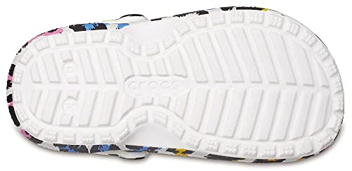 Image of Crocs Kids' Classic Lined Clog | Warm and Fuzzy Slippers for Kids, Multi /Leopard, 6 US Toddler