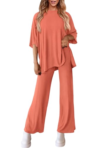 PRETTYGARDEN Two Piece Sets For Women Summer Fashion Lounge Matching Set 2025 Travel Vacation Airport Outfits Clothing