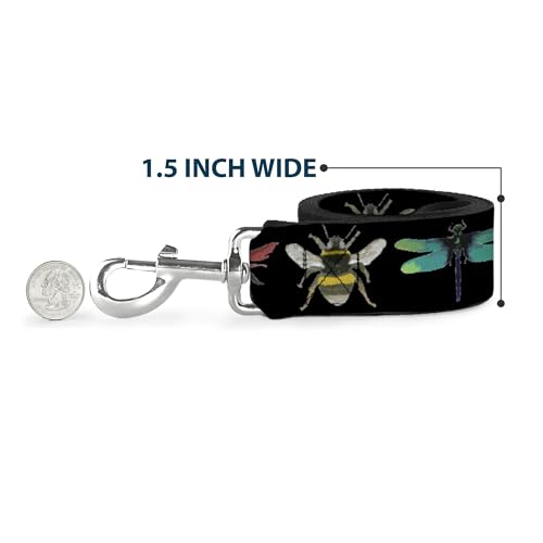 Correa para Mascotas Buckle-Down Insectos Negro de Nailon Resistente para Perros 7