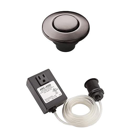 Moen Garbage Disposal Air Switch Black Stainless Steel