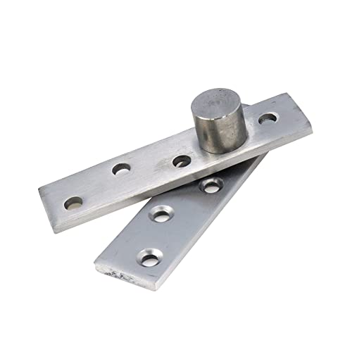 Sydien 2Sets Silver Stainless Steel 270 Rotation Hidden Door Pivot Hinges (100X25X4Mm) #TOP3