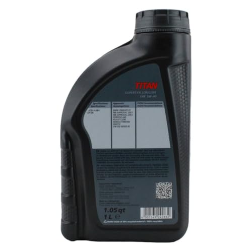 Aceite de motor FUCHS TITAN SuperSyn LongLife 5W-40 miniatura 4