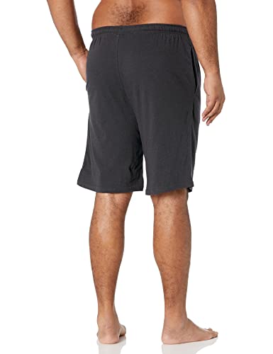 Amazon Essentials Herren Schlafanzug-Shorts In 23 cm Länge Aus Strick (Erhältlich In Übergröße), Dunkelgrau, L