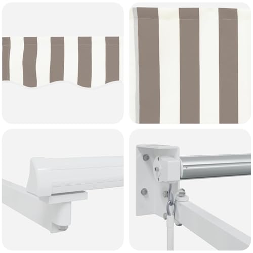 Auvent rétractable avec toile polyester résistante aux intempéries - 3