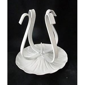 Kandelaar wit hoogte ca. 8 cm