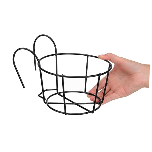 Soporte para macetas de hierro que evita caídas de plantas en ventanas 5